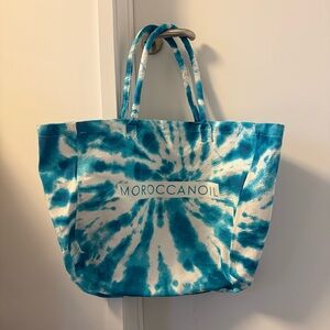 Brand New Moroccanoil Turquoise Tie-Dye Tote